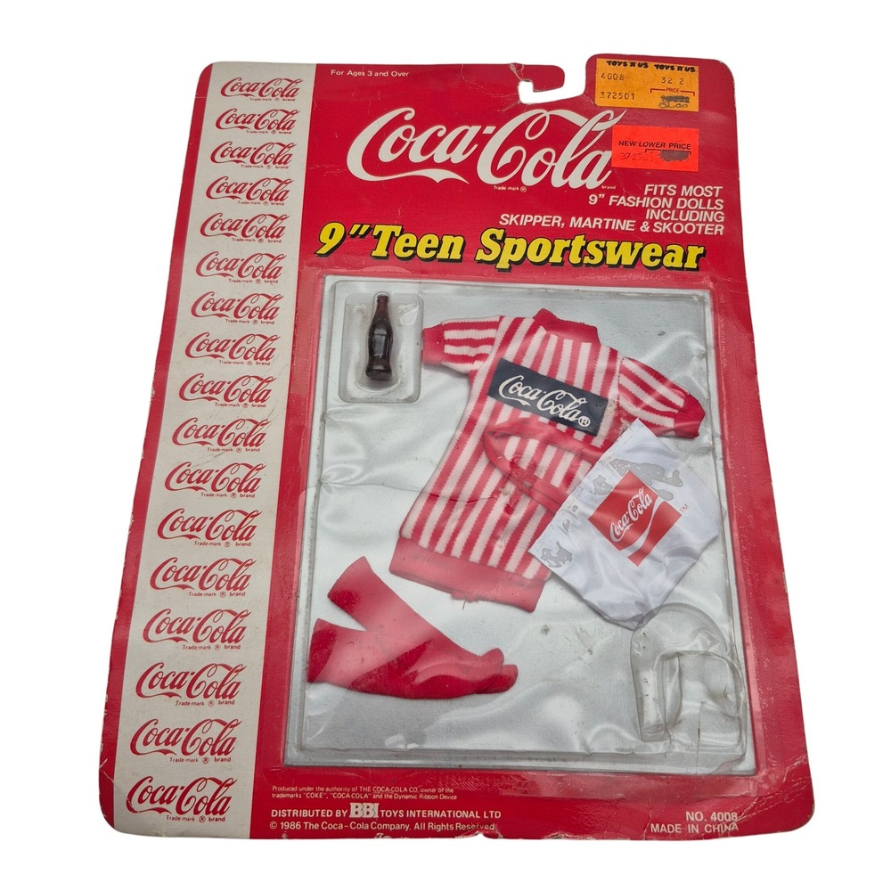 Coke Coca Cola 9" Fashion Doll Sportswear Clothing Skipper Martine Skooter 4008